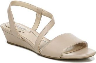 Life Stride Yasmine Wedge Sandal in Tender Taupe Synthetic at Nordstrom, Size 6.5
