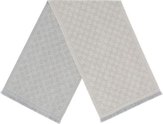 Gucci Light Grey Wool scarf