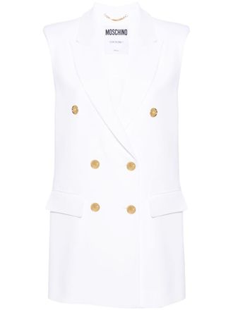 Moschino Gilet doppiopetto - Bianco