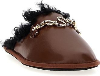 Stella McCartney Womens Brown Polyethylene Mules