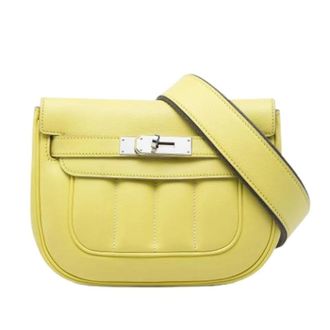 Herm&egrave;s Pre-owned Berline Bag - Dames - Pre-owned - Geel - Maat: ONE Size Leer
