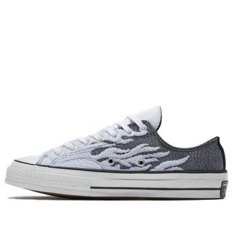 Converse Archive Flames Chuck 1970s Low Top Black Grey 166713C