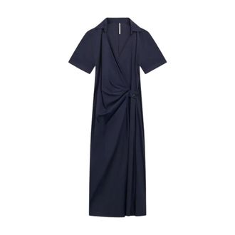 Liviana Conti Wrap Dresses, female, Blue, Size: XL L6Sk30D43-1