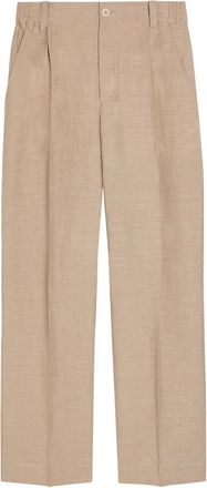 Jacquemus Le Pantalon Croisiere Straight-leg Linen-blend Trousers - Beige - 52 (IT52 / XL)