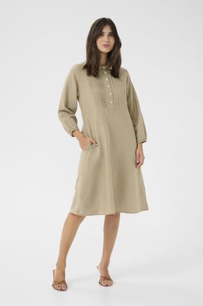 Culture Jurk Feminine beige