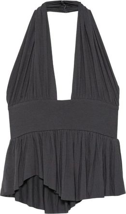 Gimaguas Top Peplo Scollo Allamericana Dera - - Tops - Donna - Grigio - S