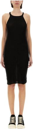 Rick Owens Hollywood Racer Back Tank - Dames - Casual kleedjes - Zwart - M - Katoen - Kleedjes