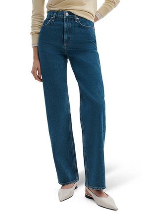 Rag & Bone Shea High Waist Straight Leg Jeans in Cornflower at Nordstrom, Size 31