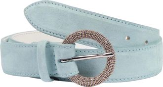 Orciani Belts, female, Blue, Size: 85 CM Cintura Classica Soft