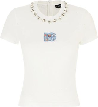 Dolce & Gabbana T-shirts - Dames - T-shirts - Wit - M - Tops
