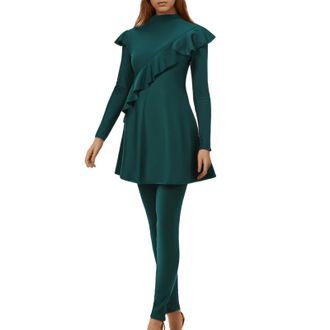 Generic Full Cover Islamic Swimwear 3 Pieces Burkini Women Long Sleeve Swimsuit with Hijab & Pants Set Rash Guard UPF 50+ Modest Surfing Costume 2025 New