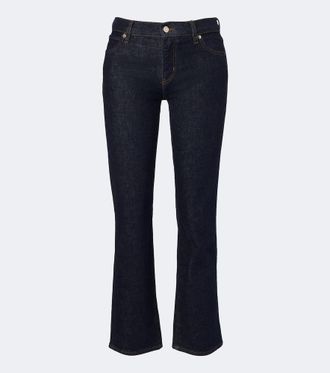 Frame Denim Cigarette cropped straight jeans