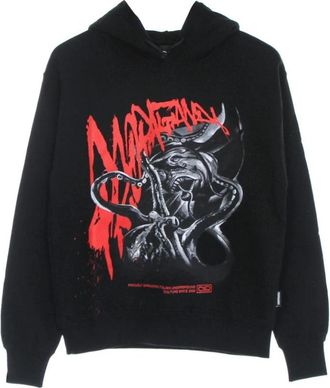 PROPAGANDA Zwarte Tentakels Hoodie Lichtgewicht Sweatshirt - Heren - Hoodies - Zwart - L - Katoen - Hoodies & sweatvesten