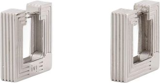 Ivi Seaside Collection Aurelia Mini Rhodium Plated Mini Hoops