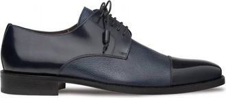 Mezlan Mens Soka Cap Toe Shoe In Blue