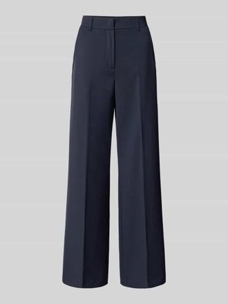 Max Mara Regular Fit Bundfaltenhose aus reiner Schurwolle Modell VISIVO in Marine, Gr&ouml;&szlig;e 34
