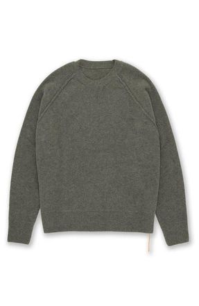 Fortela Harvard Wool Crewneck Sweater with Raglan Sleeve in Army Green at Nordstrom, Size Xx-Large Eu