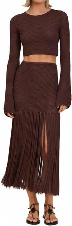 Devon Windsor Erin Top In Mahogany