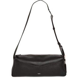 Max Mara Skippers Leather Shoulder Bag in Black at Nordstrom