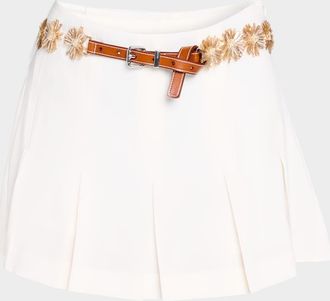 Cinq &agrave; Sept Aanya Sunflare Embellished Skort