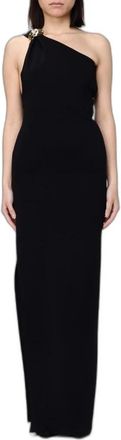Elisabetta Franchi Abito Red Carpet in maglia punto stoffa - Dames - Jurken - Zwart - Maat: L Viscose