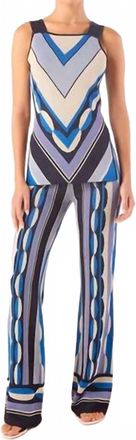Misa Marla Pant In Geo Stripe Knit