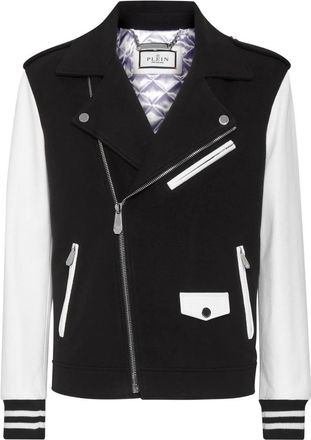 Philipp Plein Jassen, Heren, Zwart, XL, Leather Jassen