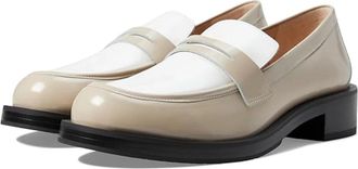 Stuart Weitzman Palmer Bold Loafer Womens Dune White Slip On Shoes RHS8493