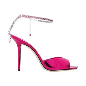 Jimmy Choo London High Heel Sandals, female, Pink, 4 1/2 UK, Saeda Sandal 100