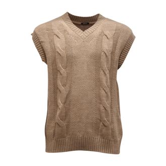 Imperial Sleeveless Jumpers, male, Beige, M, Sleeveless Wool Blend Jumper