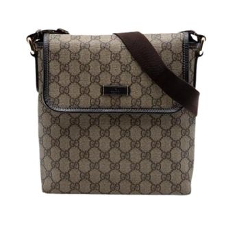 Gucci Pre-owned Cross Body Bags, female, Brown, Size: ONE SIZE Pre-owned Canvas Crossbody Bag