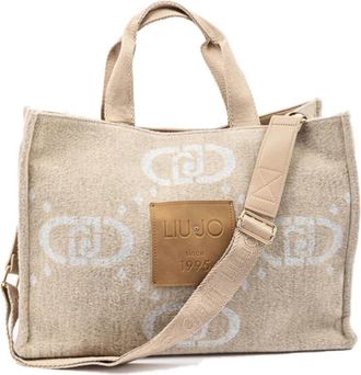 Liu Jo Gezellige Shoppingtas met Teddy Details - Dames - Shoppers - Beige - ONE Size - Tassen