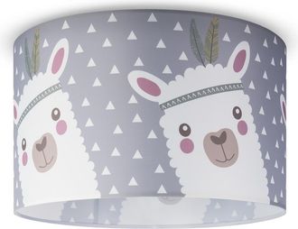 Paco Home Paco Home - L&aacute;mpara Techo De Suspensi&oacute;n Cuarto Infantil Bomberos Polic&iacute;a Carretera E27 Dise&ntilde;o 8 (&oslash;45,5 Cm), Luz De Techo - Blanco
