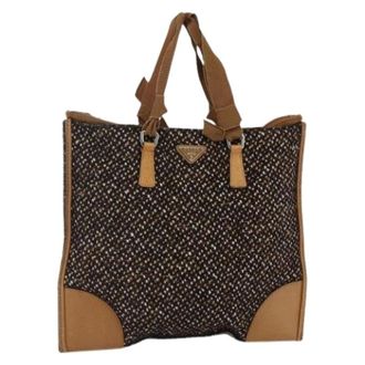 Prada Pre-owned Tote Bags, female, Brown, Size: ONE SIZE Pre-owned Vintage Tote Bag