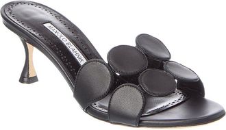 Manolo Blahnik Haribalmu 50 Leather Sandal