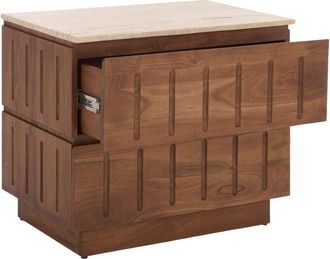 Safavieh Couture Kaylissa Travertine Nightstand