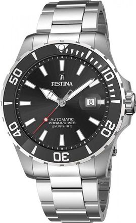 Festina F20531-4 Mens Automatic Watch - Silver - One Size