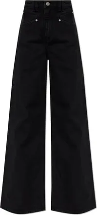 Isabel Marant Jeans, Dames, Zwart, 2Xs, Katoen, Lemony Jeans