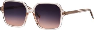 Tom Tailor Sonnenbrille TOM TAILOR Modell 676007, Damen, rosa transparent, transparent, Sonnenbrillen Sonnenbrille, Form Feminin, Logoschriftzug auf B&uuml;gel, Kunst