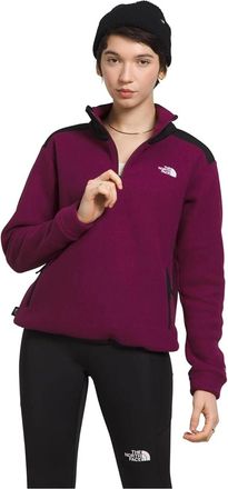 The North Face Alpine Polartec 0 Sweatshirt Womens Purple 1/4 Zip KFC495