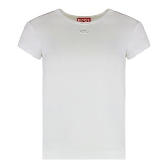 Diesel T-Shirts, female, White, S, T-angie-od