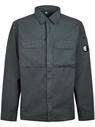 C.P. Company Organic Gabardine Zipped Lens Overshirt