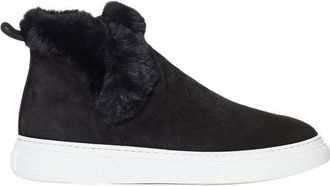 Hogan Black Suede Slip-Ons