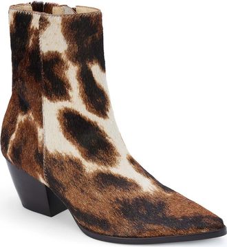 Matisse Footwear Caty Western Pointed Toe Bootie in Brown Multi Cowhair at Nordstrom, Size 5.5
