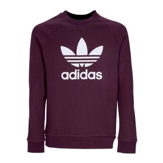 adidas Lichtgewicht Crewneck Sweatshirt - Heren - Sportshirts - Bruin - L - Katoen - Fitness