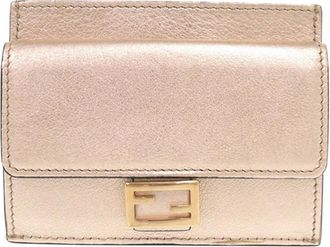 Fendi Pre-owned Fendi Metallic Calfskin FF 1974 Baguette Card Holder Ladies RFN9B8WCYKQO08AJ