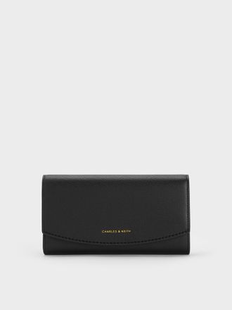 Charles & Keith Briony Curved Flap Long Wallet