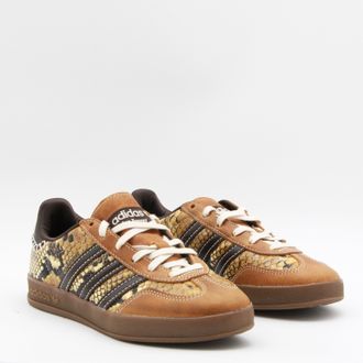 adidas Python-Print Leather Sneaker - Beige