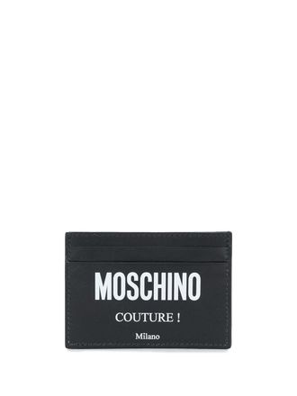 Moschino Portacarte con stampa - Nero