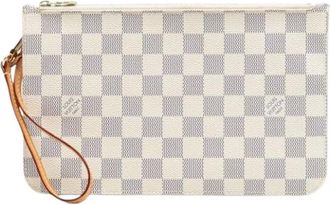Louis Vuitton Pre-owned Clutches, female, White, Size: ONE SIZE Pre-owned Neverfull Pouch